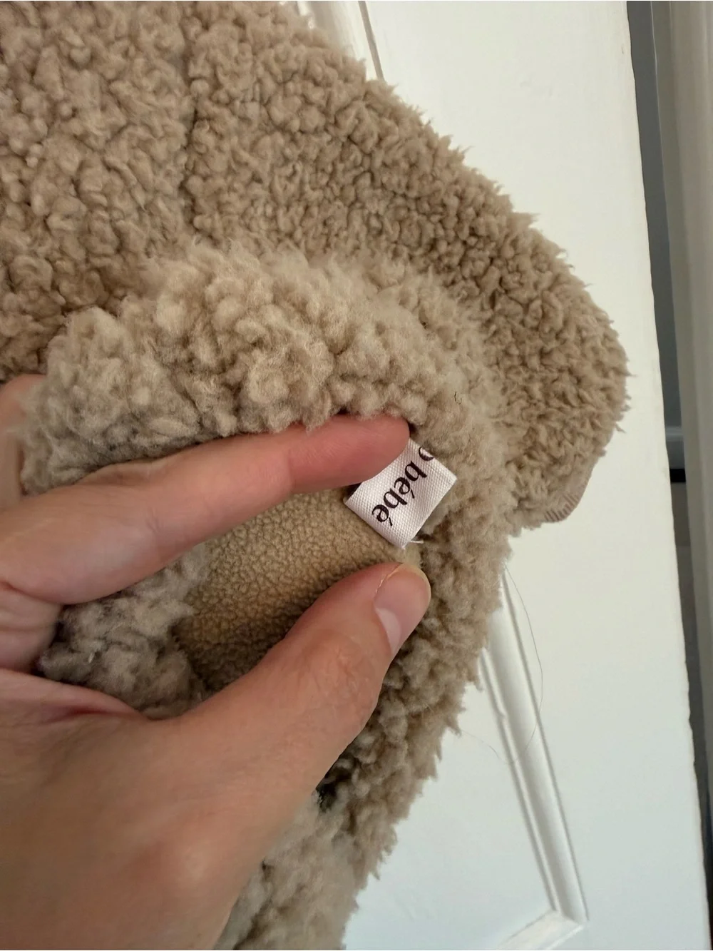 Kids Sherpa Button-Front Jacket - Taupe